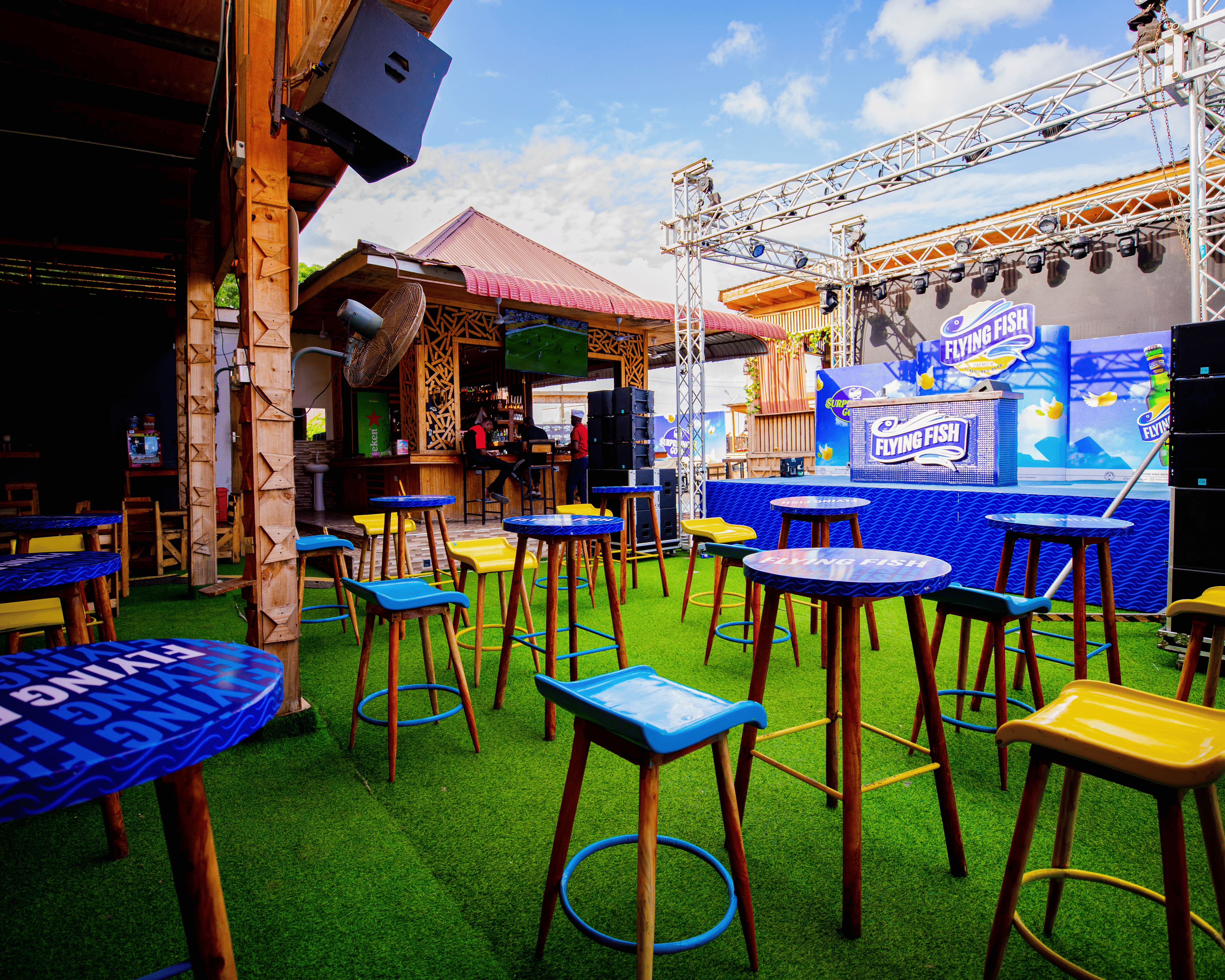 Image of an equipment named Cocktail Tables & stools available for rent at Amplify Marketing