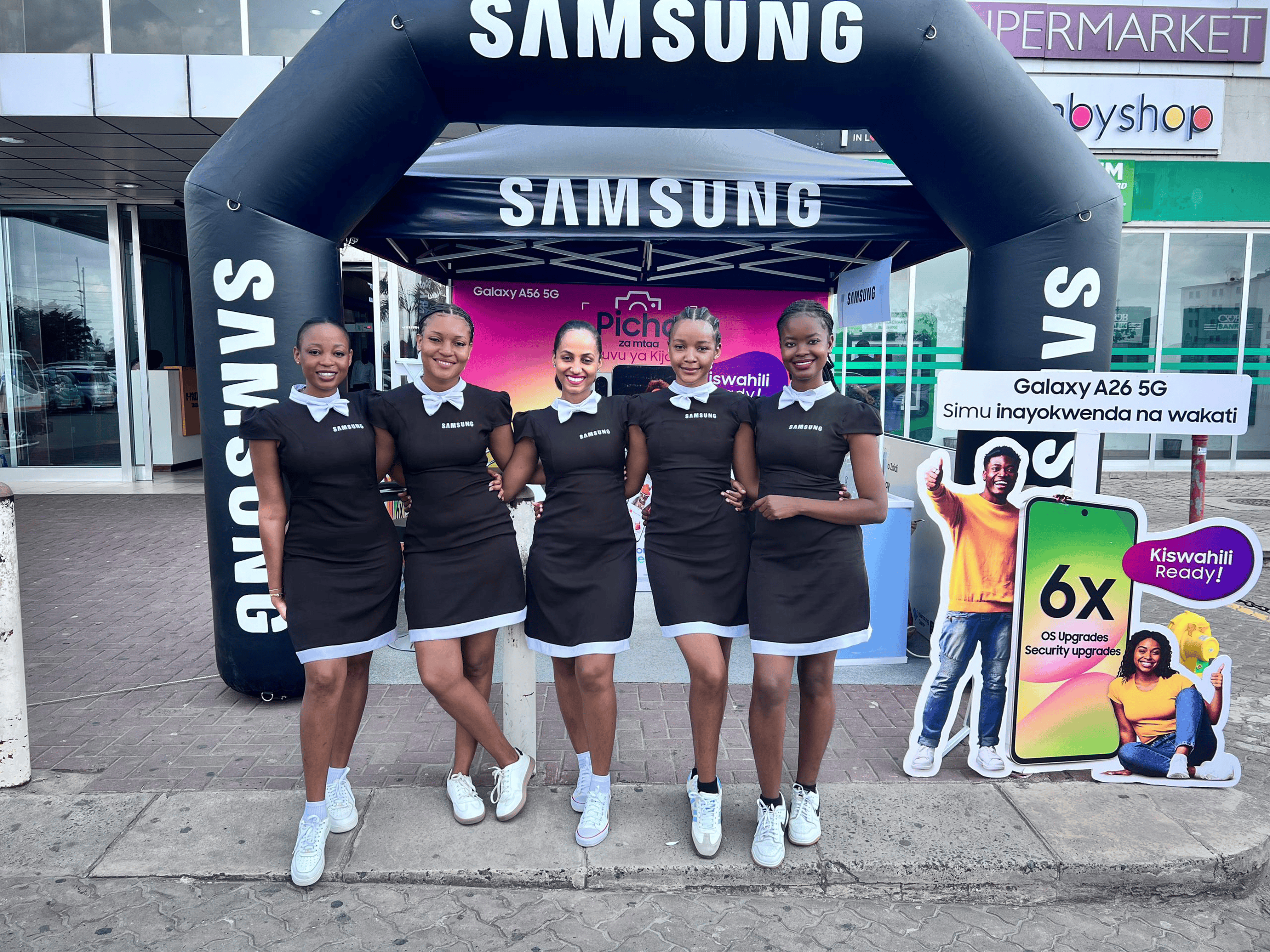 Image of the latest project done by Amplify Marketing known as Samsung Kibingwa Activation